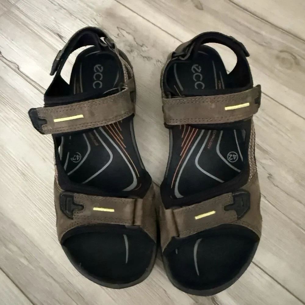 Ecco Yucatan Men's Sandals Size 42 USA Hiking Rugged Size 8/8.5